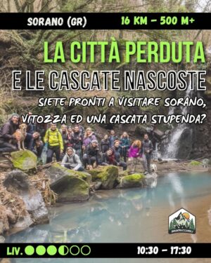 Sorano, Vitozza la città perduta e la cascate nascoste - sab 28/03