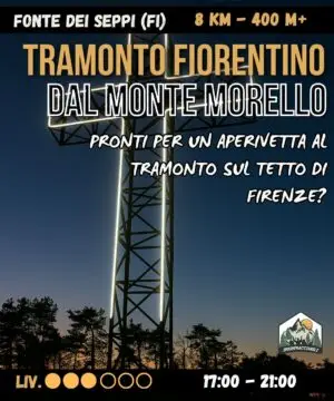 Tramonto fiorentino dal Monte Morello - sab 11/04