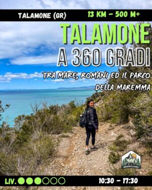 TALAMONE a 360°: dalla città alla fantastica cala delle cannelle - dom 26/04