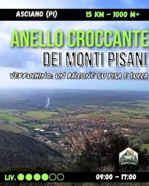 Anello croccante dei Monti Pisani: il Verruchino un balcone sulla costa - dom 26/04