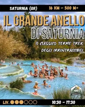 Il grande Anello di Saturnia con BAGNO finale - TermeTREK - sab 18/04