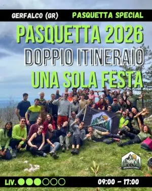 PASQUETTA - Trek con doppia scelta e Pranzo- BRACIATA finale in agriturismo - 06/04