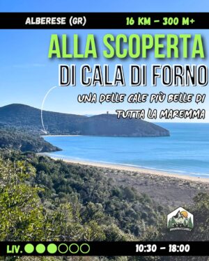 Alla scoperta della bellissima CALA di FORNO nel parco della Maremma - sab 23/05