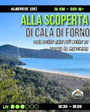 Alla scoperta della bellissima CALA di FORNO nel parco della Maremma - sab 23/05