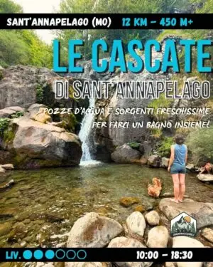Le Cascate di Sant’Annapelago tra Boschi Maestosi e Pozze Freschissime - dom 06/09
