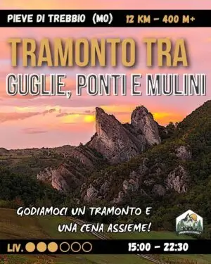 Guglie, Ponti e Mulini: Tramonto al Parco dei Sassi di Roccamalatina - sab 12/09