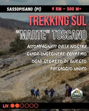 SASSOPISANO E LE BIANCANE: Trekking sul Marte Toscano e Birra Geotermica - sab 14/11